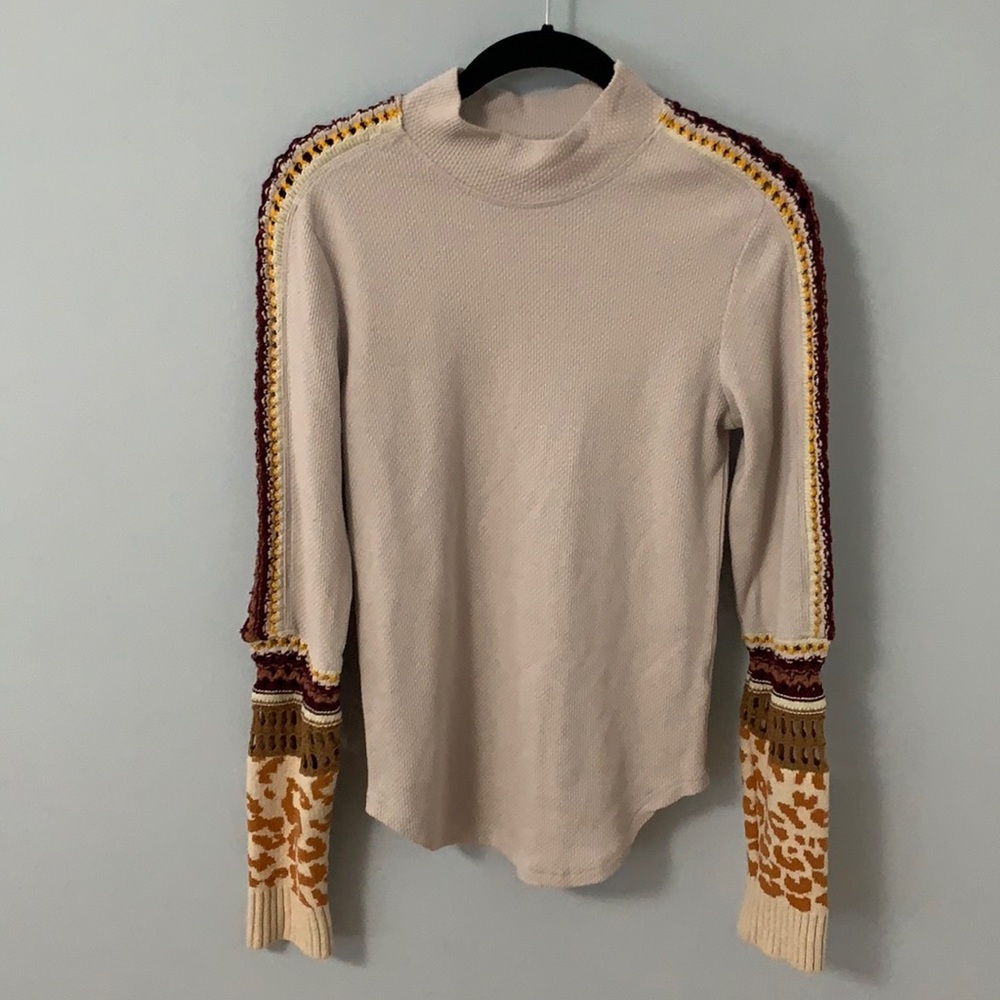 Free People mock neck shirt